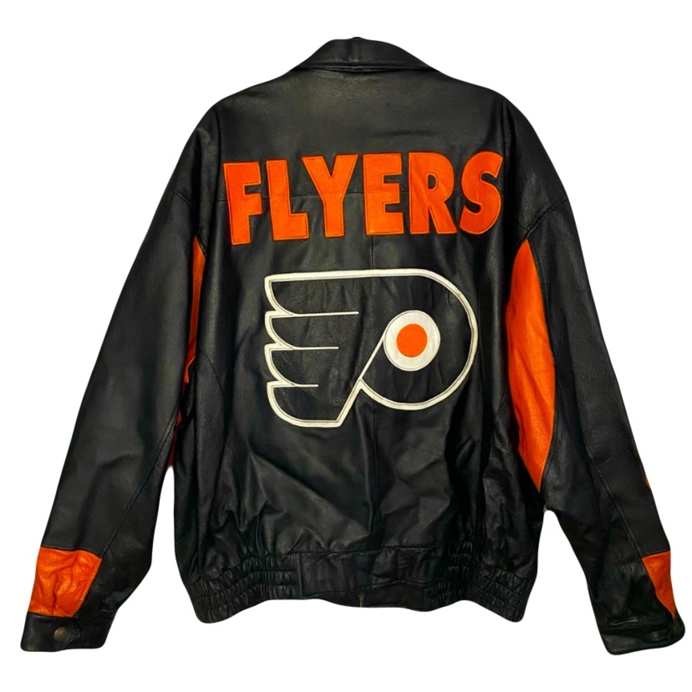Philadelphia Flyers Leather Jacket Men’s 3XL GIII & Carl Banks - Picture 2 of 7